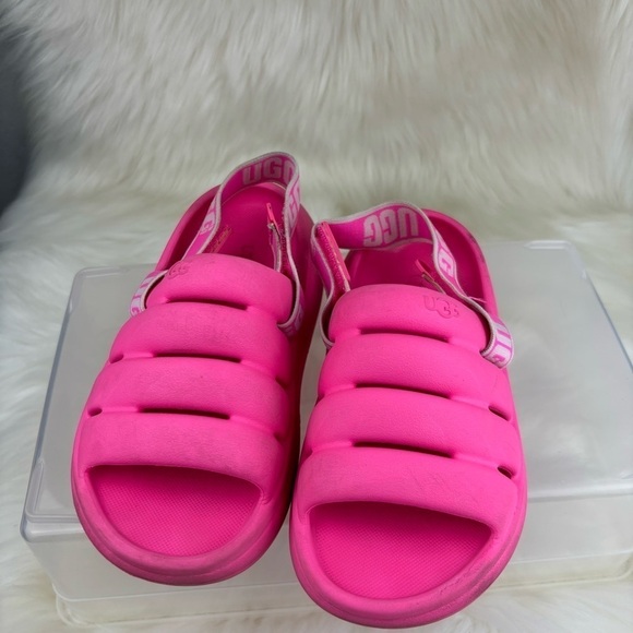 UGG SPORT YEAH SLIDE TAFFY PINK SANDALS SIZE K 13 - Picture 1 of 8